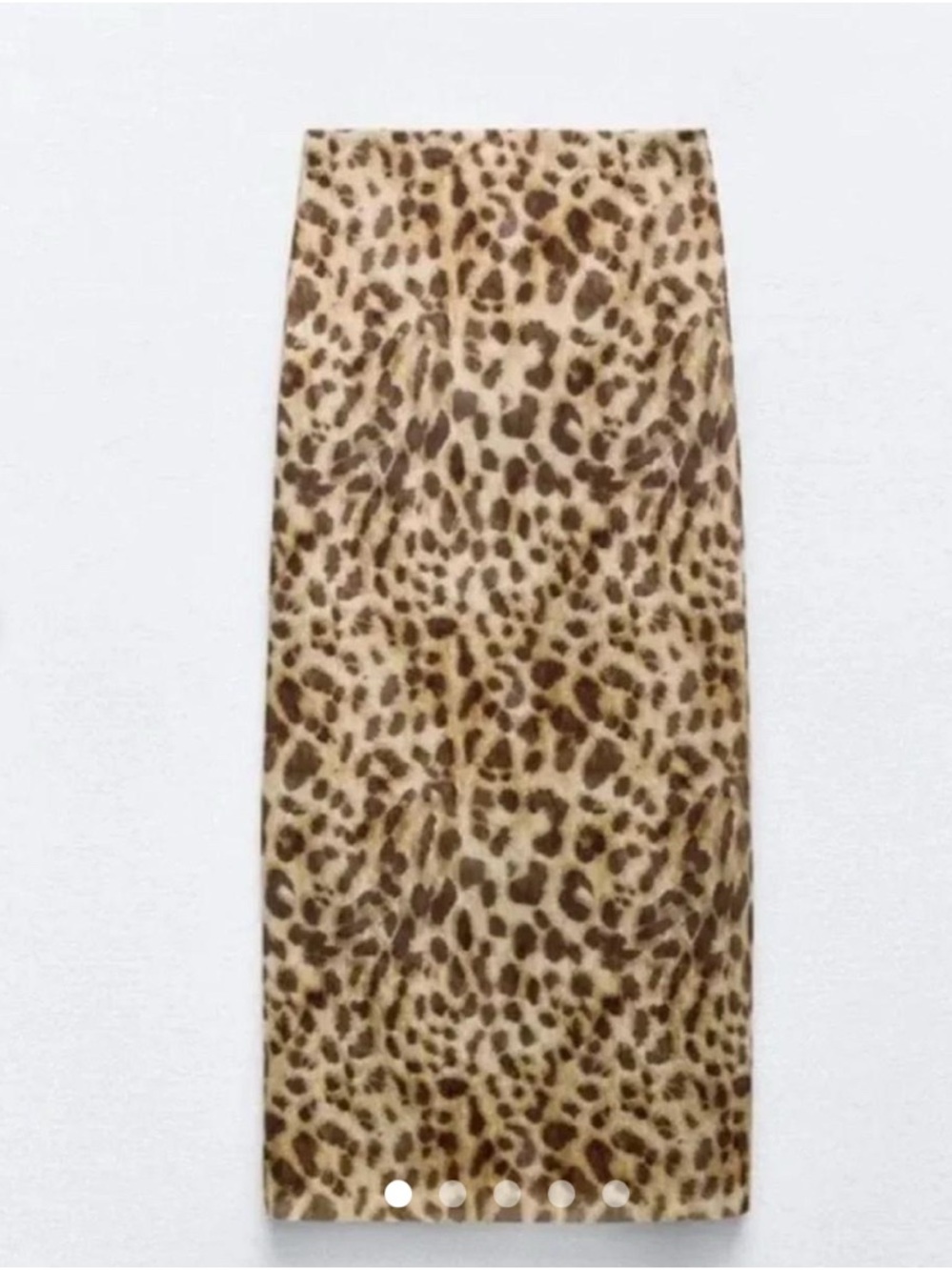 Zara Leopard Print Midi Skirt